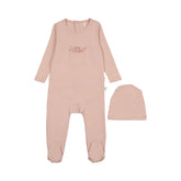 POUF 2PC TEDDY POCKET FOOTIE+BEANIE
